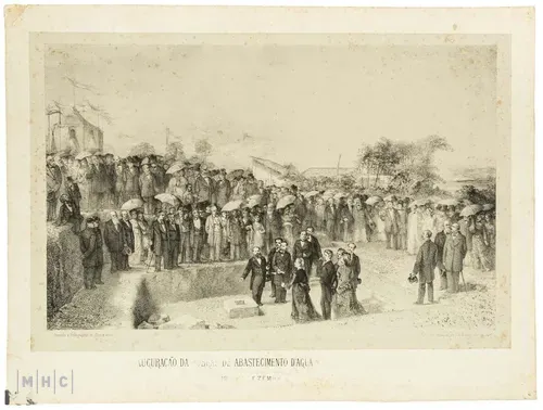 imagem: Inauguração das Obras de Abastecimento d’Água para a cidade do Rio de Janeiro