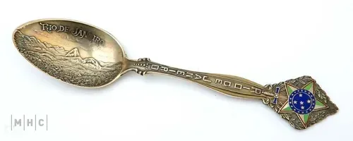 imagem: Colher de prata e esmalte