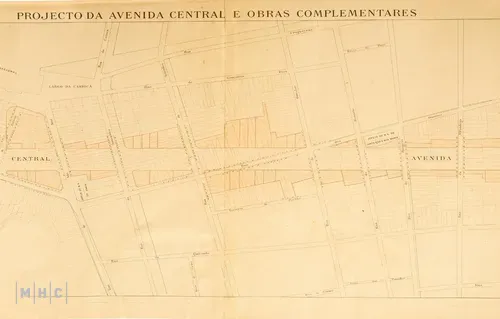 imagem: Projecto da Avenida Central e obras complementares