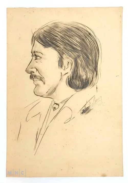 imagem: Busto de Clóvis Bornay